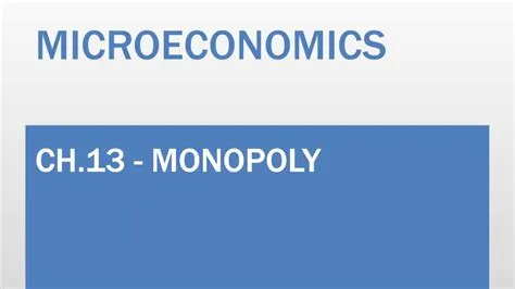 Is monopoly part of microeconomics?