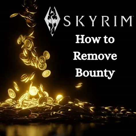 How do you set a bounty to 0 in skyrim?