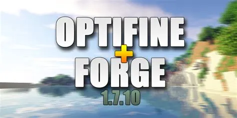 Do i need forge if i have optifine?