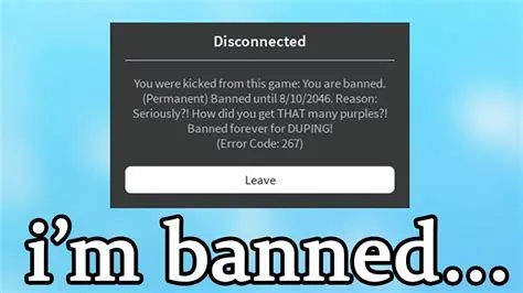 What is the roblox ban code?