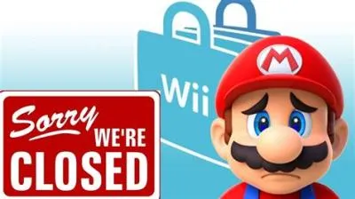 Why did they shut down wii shop?