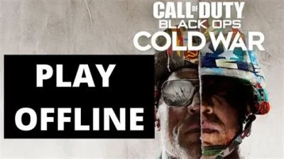 Is cold war 2 player offline?