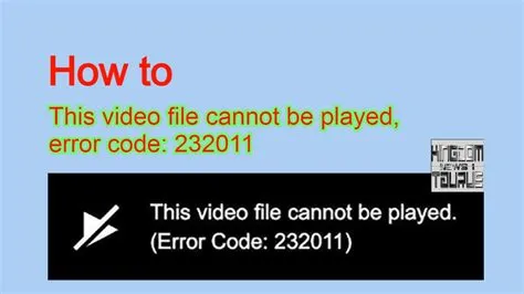 What is error code 232011 in chrome?