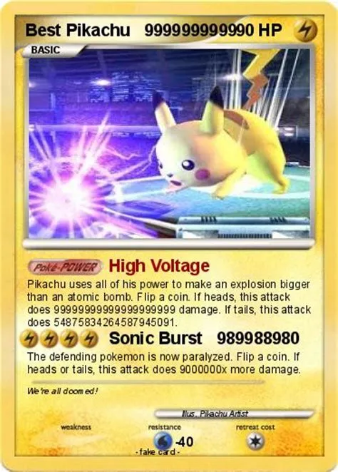 What is the strongest pikachu card ever?