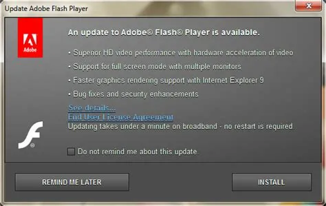 Can i still update flash player?