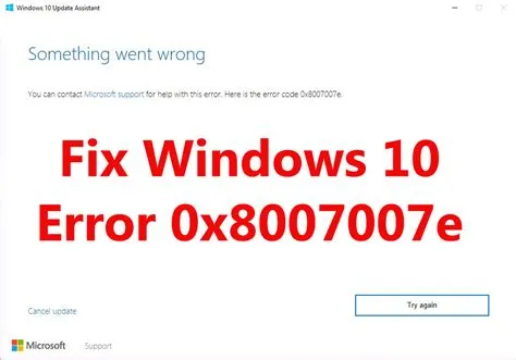 What is win 11 error 0x8007007?