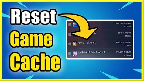 Is it safe to clear game cache?