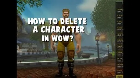 Can you permanently delete wow characters?