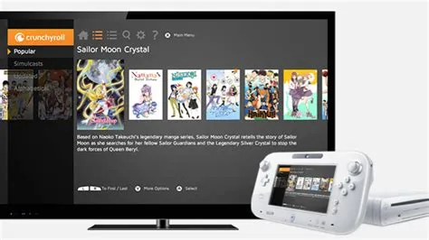 Is crunchyroll available on wii u?