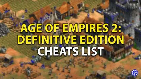 Does age of empires 2 have cheats?