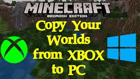 Can you transfer minecraft from xbox to pc?