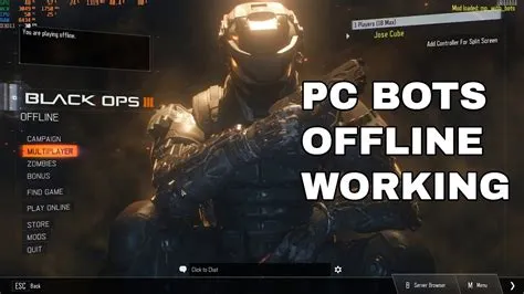 Is cod bo3 offline?