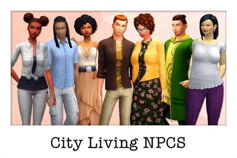 Can npc sims live with you?