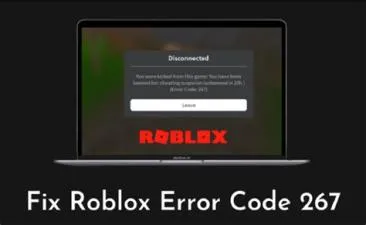 What is error code 267 robux?