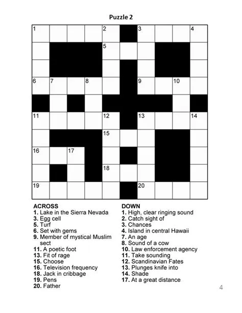 What are the two types of crossword?