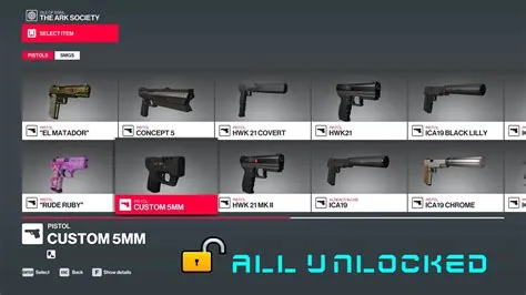 How do you unlock more weapons in hitman?