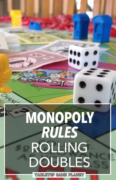 Can you roll doubles in monopoly?