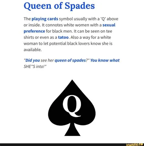 What is the meaning of black spades?