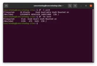 How do i check disk usage in linux?