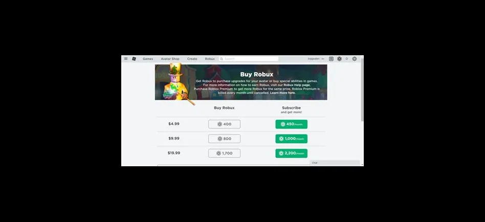 How do i purchase robux for my child?