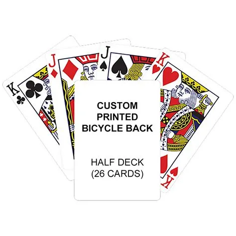 What is half of a deck of cards?