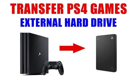 How to transfer data from ps4 to external hard drive from pc?