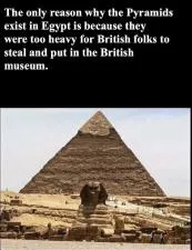 What did britain steal from egypt?