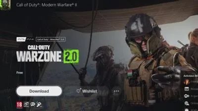 Can you pre download warzone 2.0 ps4?
