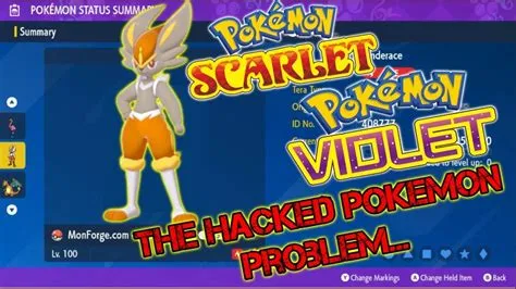 Are there hacked pokémon in violet?