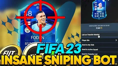 What is a sniping bot on fifa?