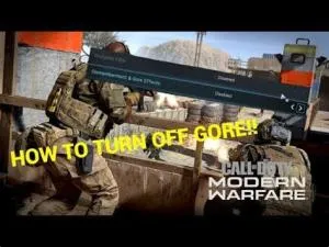 Can you turn off gore in call of duty?