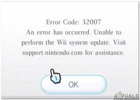 What is wii code 32007?