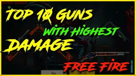 Which gun has highest damage in free fire?