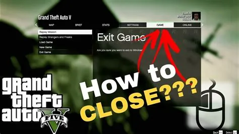 How do you exit gta 5?