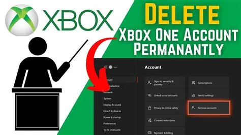 Can you delete an xbox account but keep the microsoft account?