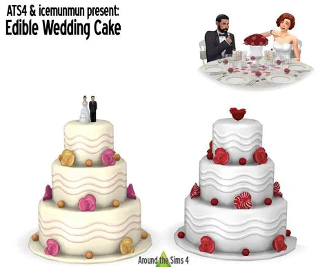 Why is there no cake at my sims wedding?