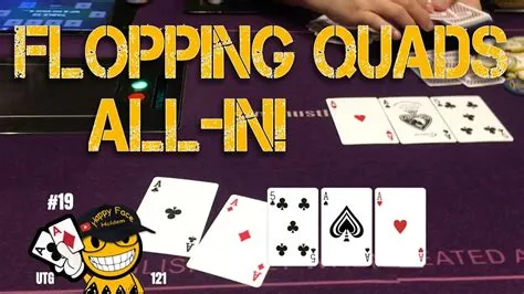 How likely is it to flop quads?