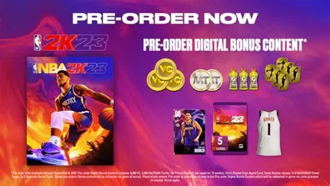 When can i play 2k23 if i pre order?