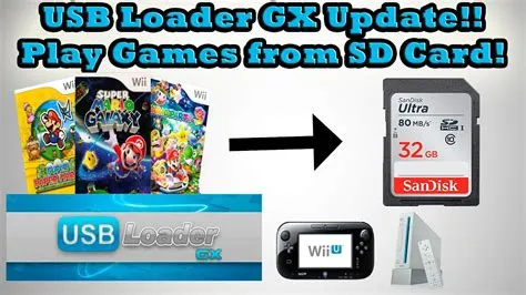 Can you use an sd card for usb loader gx?