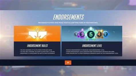 How much endorsement to level up overwatch 2?