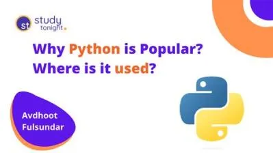 Why is python so popular?