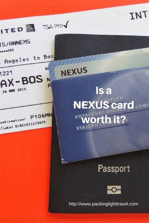 What is the cost of a nexus card?