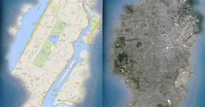 Is los santos size of real city?