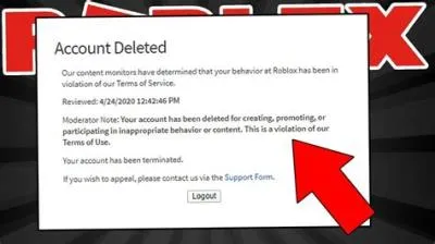 Why did roblox ban my account?