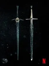 Does the witcher have 2 swords in the show?