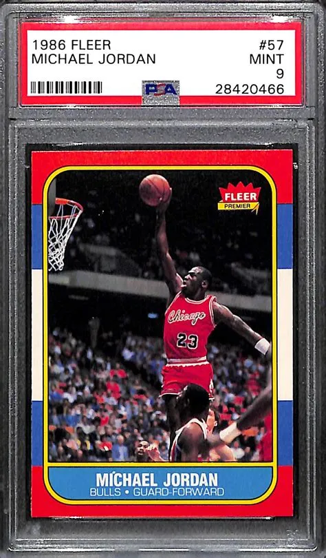 Why is jordans rookie card 1986?