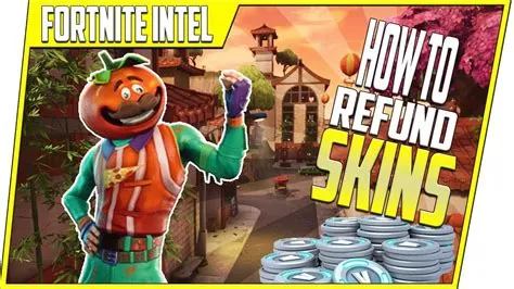 Will fortnite refund skins?