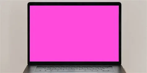 What does a pink screen mean?