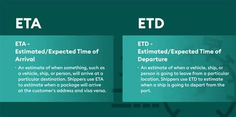 What does eta mean dating?