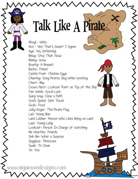 How to talk like a pirate?